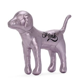 Victoria's Secret VS PINK Medium Dog Spring Violet Lavender Purple Metallic NIP